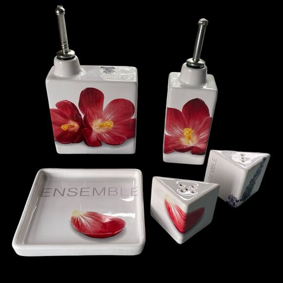 Intrada Italy Oil, Vinegar, Salt & Pepper Set - Picture 6 of 10